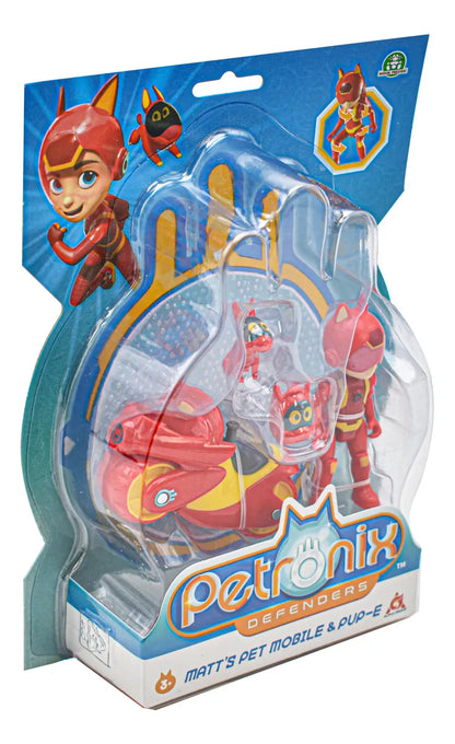 Petronix Defenders Matts Pet Mobile Y Pup-e Figura 7cm Alpha