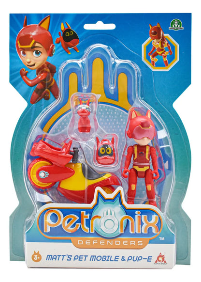 Petronix Defenders Matts Pet Mobile Y Pup-e Figura 7cm Alpha