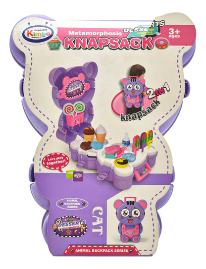 Casita De Postres 20 Accesorios 25 Cm 2 En 1 Knapsack Da