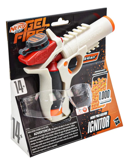 Nerf Pro Gel Fire Ignitor 1000 Recargas Hasbro Blanco