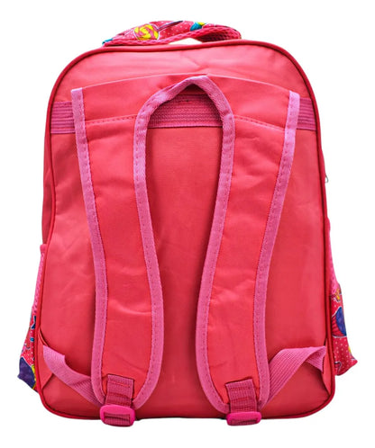 Mochila Gatos Con Flores Kit 3pz Primaria Con Detalle Rosa Impresion 3d