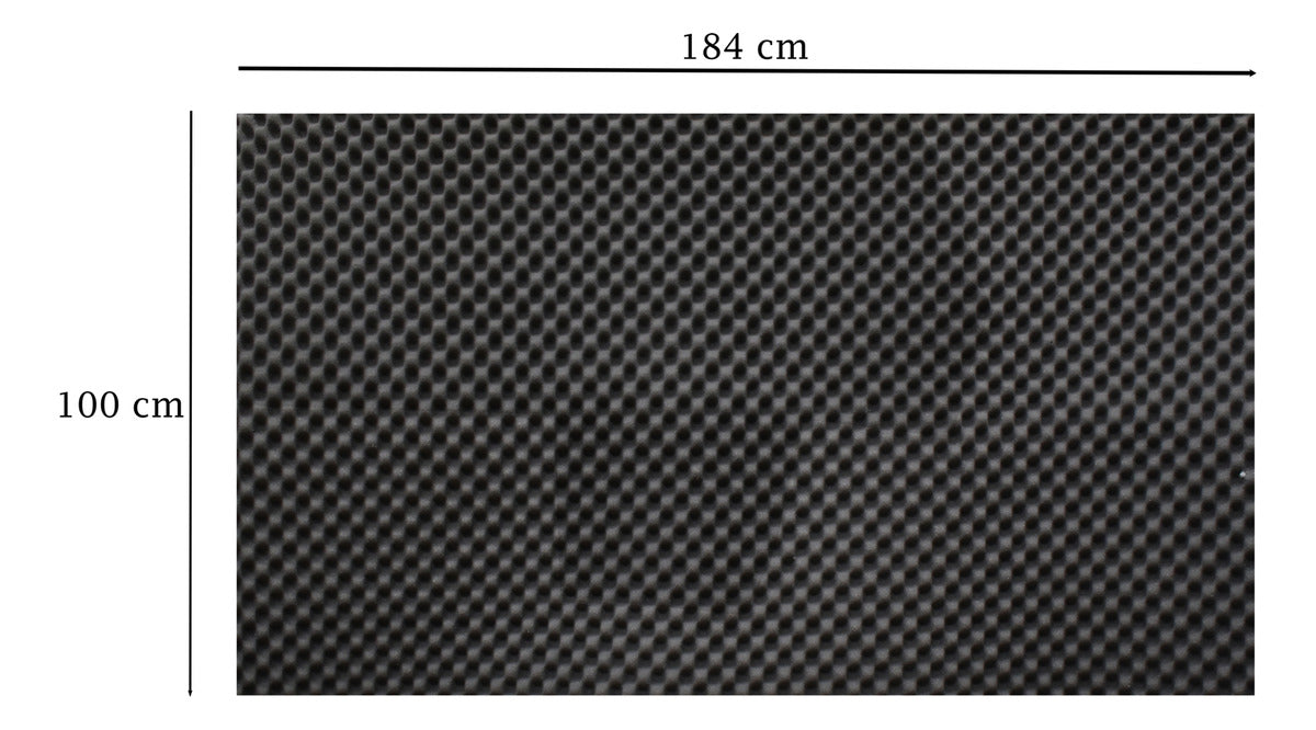 Tira De Esponja Acustica 1.00cm X 1.84cm Negra Negro