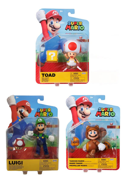 Super Mario Pack 3 Personajes Con Accesorio Jakks Pacific