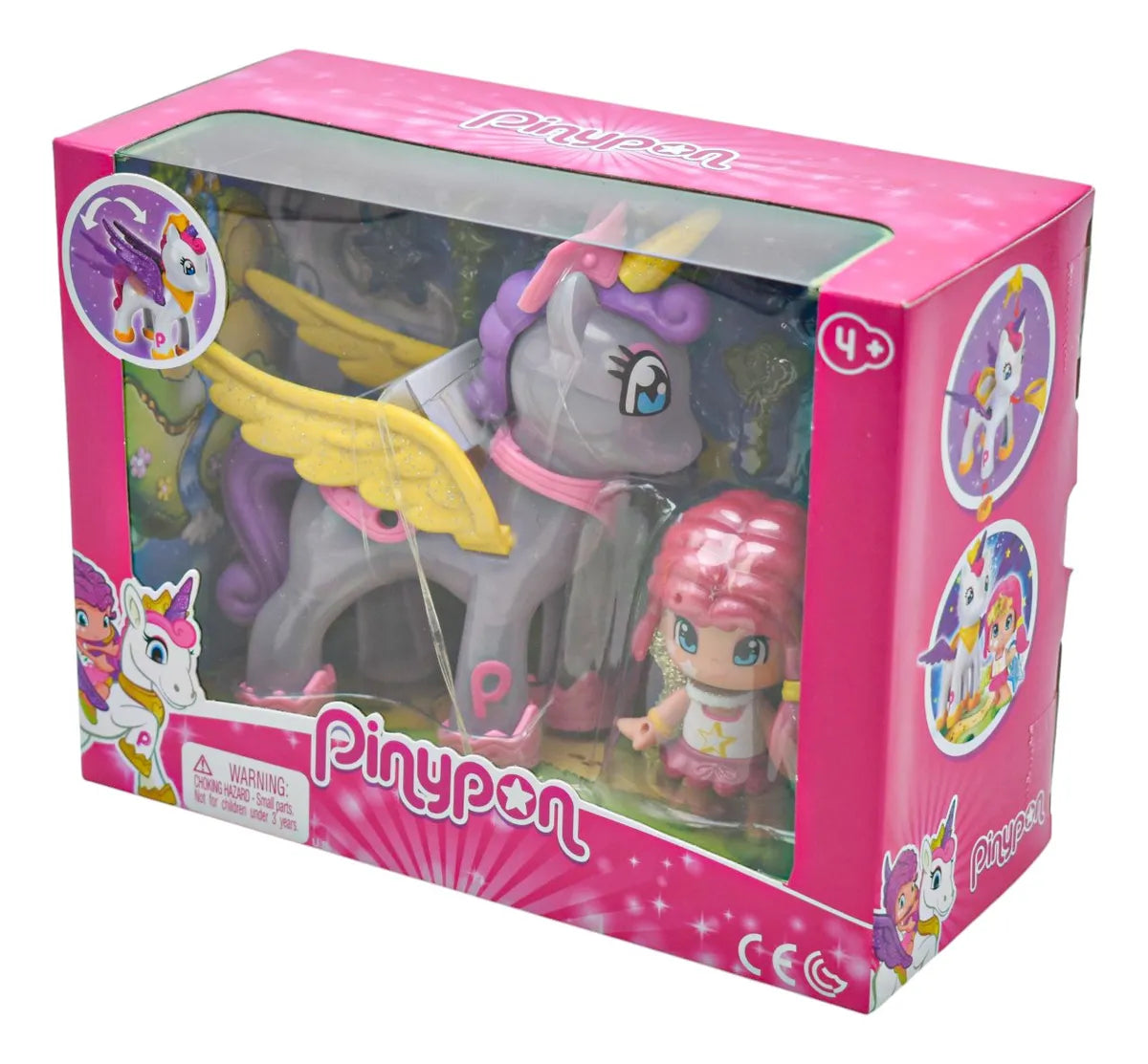 Pinypon Unicornio Volador Y Muñeca Pack 3 Piezas Famosa