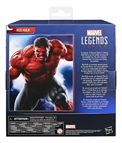 Marvel Pack 3 Legends Red Hulk Capitán América 20cm Hasbro