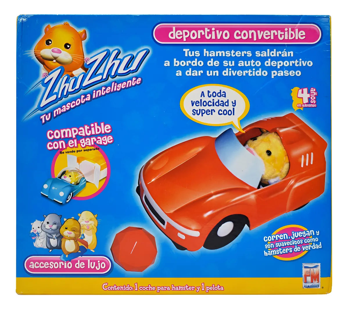 Zhu Zhu Deportivo Convertible Rojo Fotorama Azul