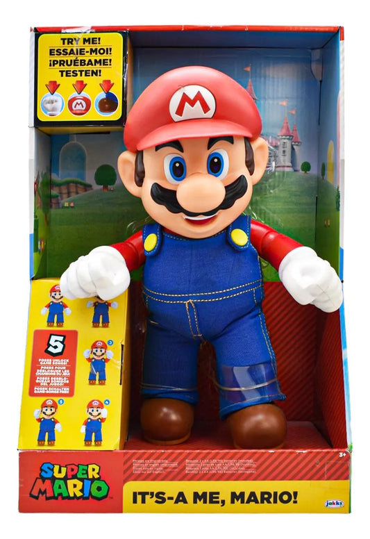 Super Mario Bros Figura 30 Cm Sonido Jakks Pacific Cf