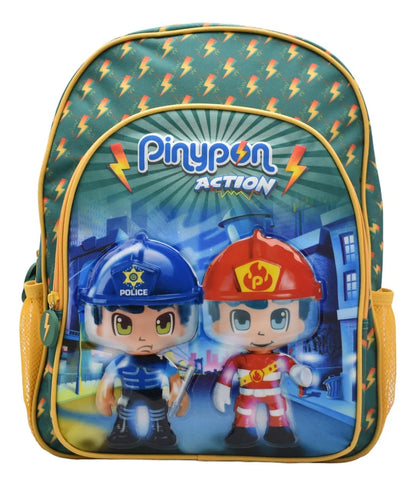 Mochila Pinypon Action Kit 3pz Primaria 15988 Famosa Verde Etampado