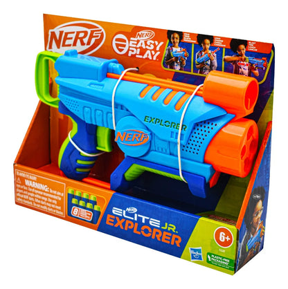 Nerf Easy Play Elite Jr Explorer 8 Dardos Pack 4 Pz Hasbro Azul/verde