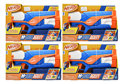Nerf N Series Agility 12 Dardos Pack 4 Piezas Hasbro Multicolor