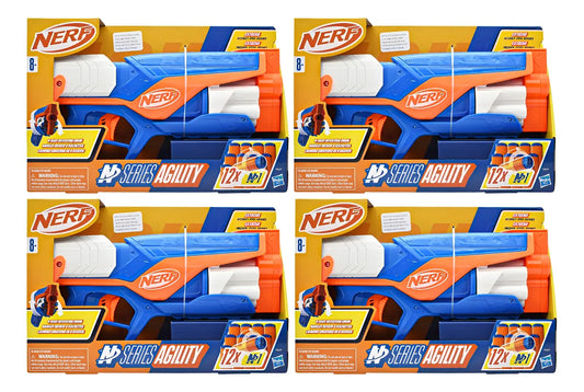 Nerf N Series Agility 12 Dardos Pack 4 Piezas Hasbro Multicolor