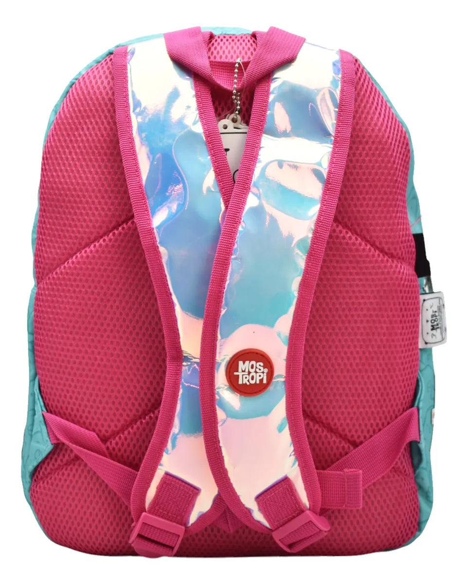 Mochila Mos Tropi Api Kipi Verde Primaria Con Estampado 2525 Atm Con Detalle