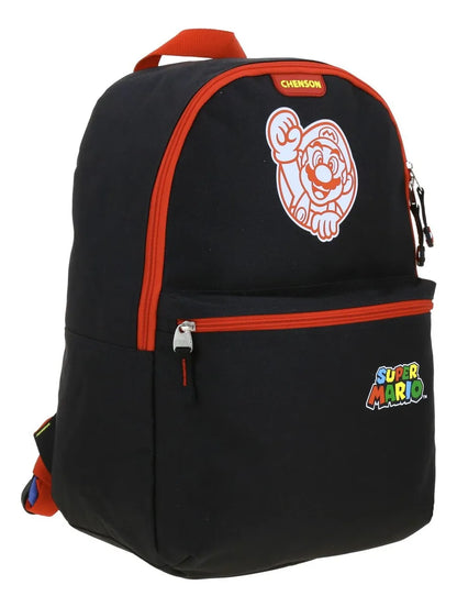 Super Mario Backpack and Lunchbox for Primary School, MB66505 Chenson, Black Print