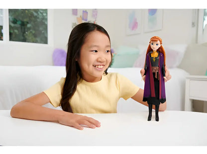 Disney Frozen Anna Vestido Negro Muñeca 29cm Mattel