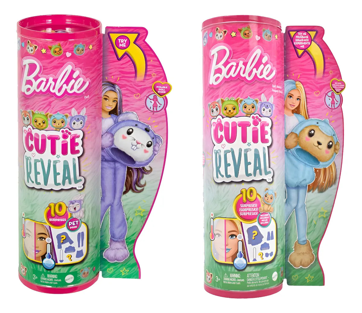 Barbie Cutie Reveal Pack 2 Muñecas 10 Sorpresas #1 Mattel