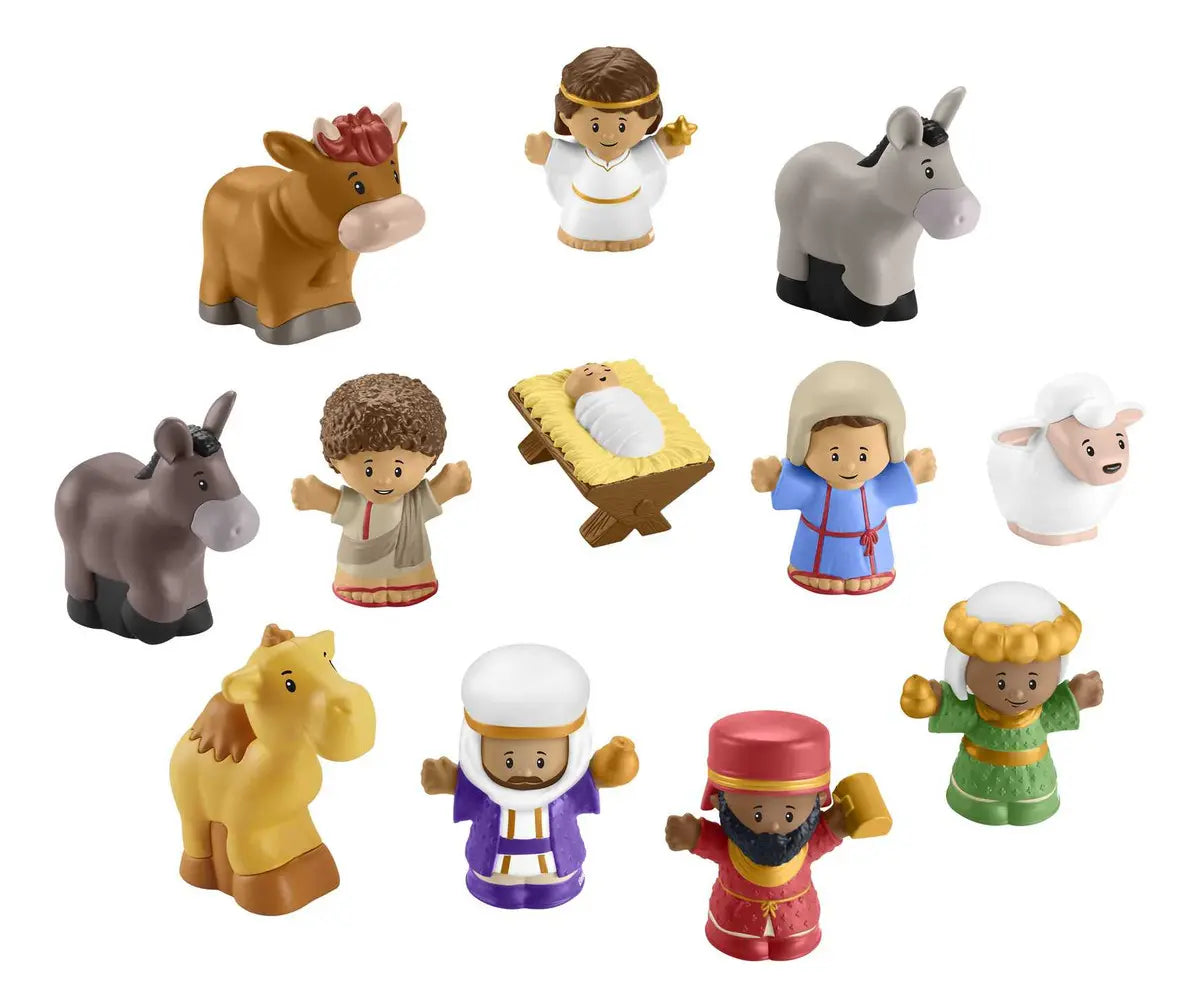 Little People Juego De Navidad Nacimiento 12 Figuras Fisher
