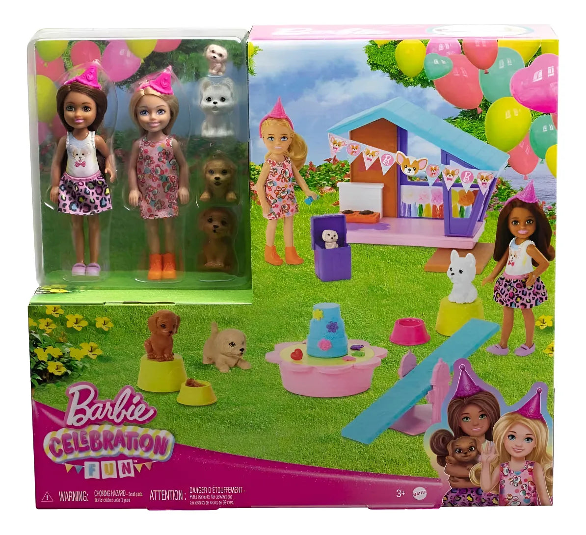 Barbie Celebration Chelsea Fiesta De Perritos Mattel Multicolor