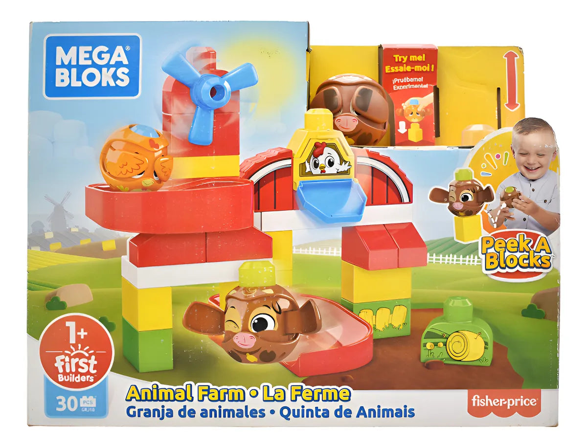 Mega Bloks Granja De Animales 30 Pz Fisher Price Cd 30