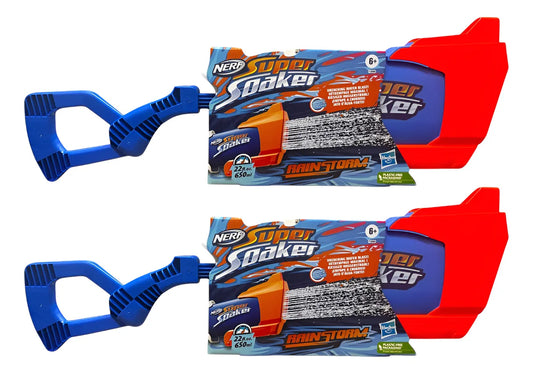 Lanzador De Agua Nerf Super Soaker Rainstorm Pack 2 Hasbro Colorido