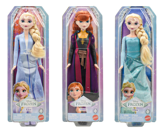 Disney Frozen Pack 3 Muñecas Anna Elsa 30cm #1 Mattel
