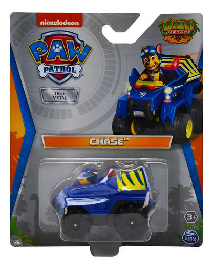 Paw Patrol Chase Dino Rescue True Metal 7cm Spin Master Azul