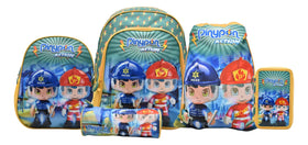 Mochila Pinypon Action Kit 5pz Primaria 15982 Famosa Verde Etampado