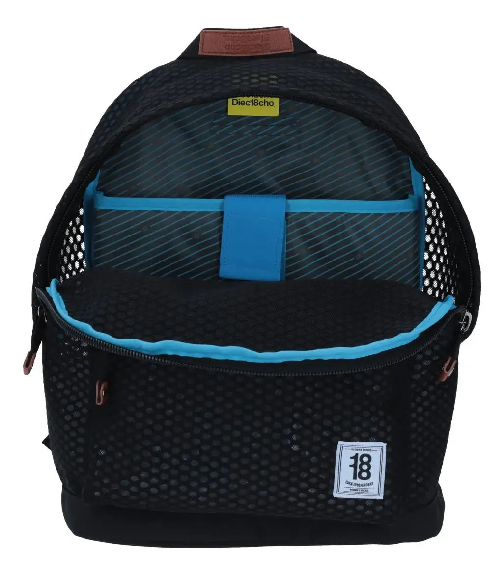 Mochila Luder Semitransparente 1818 Negra Primaria Chenson Negro