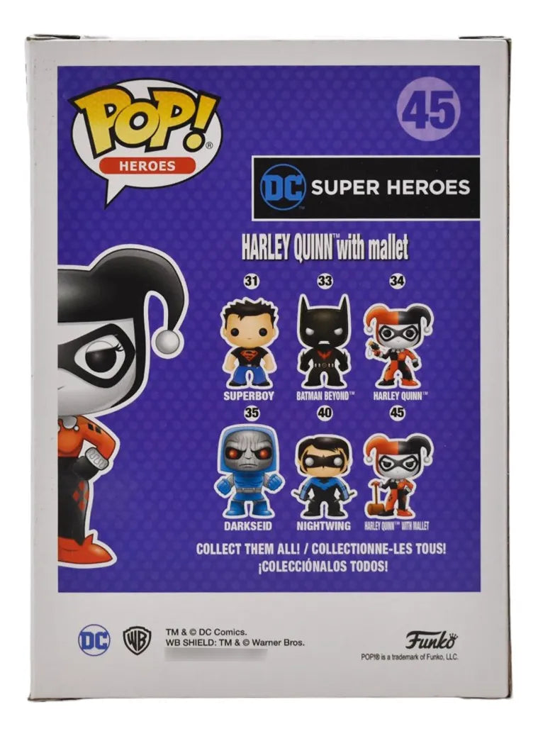Dc Super Heroes Harley Quinn With Mallet #45 Funko Pop