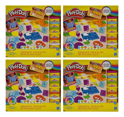 Play Doh Numeros Pack 4 Piezas 680g Hasbro Multicolor