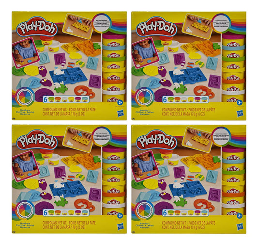 Play Doh Numeros Pack 4 Piezas 680g Hasbro Multicolor