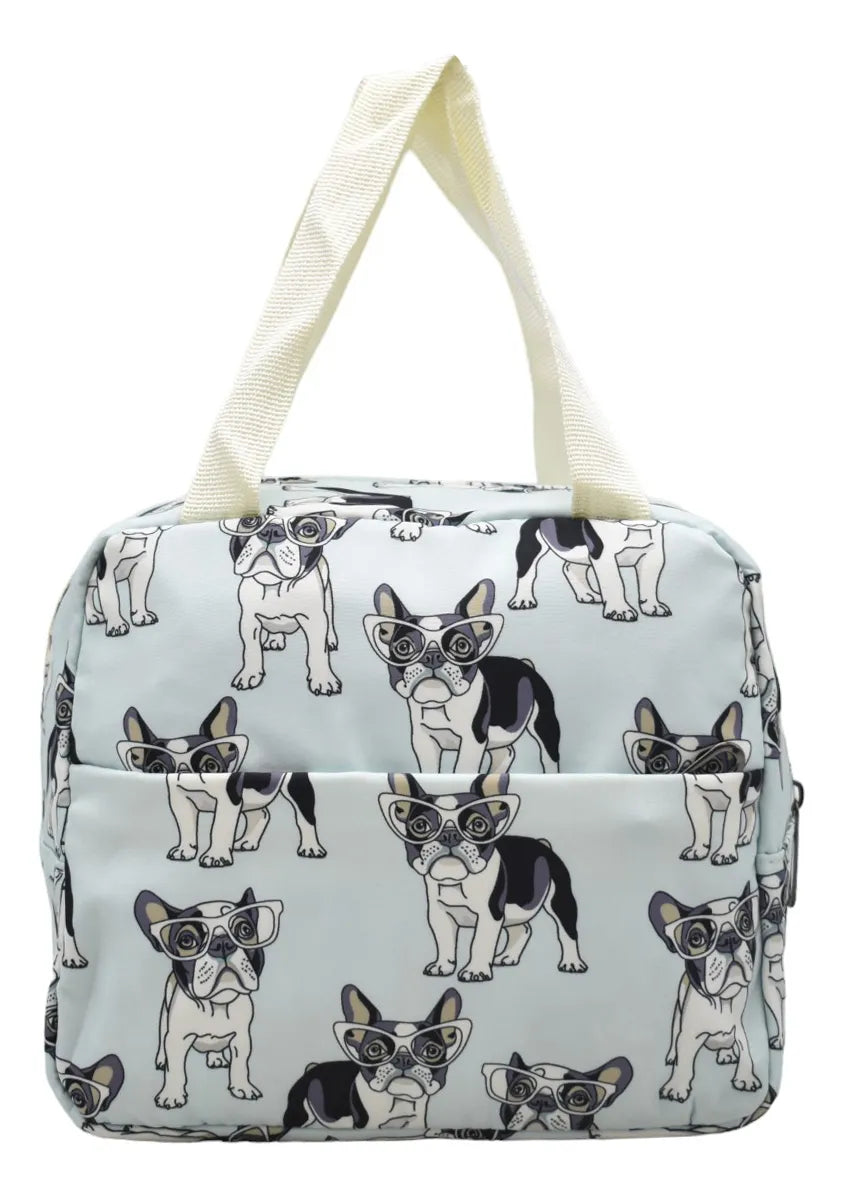 Mochila Perros Con Lentes Kit 3pz Primaria Ll23bjm097 Azul Claro Estampado