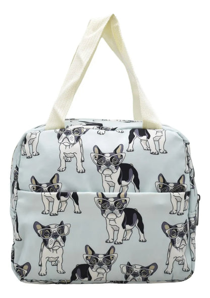 Mochila Perros Con Lentes Kit 3pz Primaria Ll23bjm097 Azul Claro Estampado