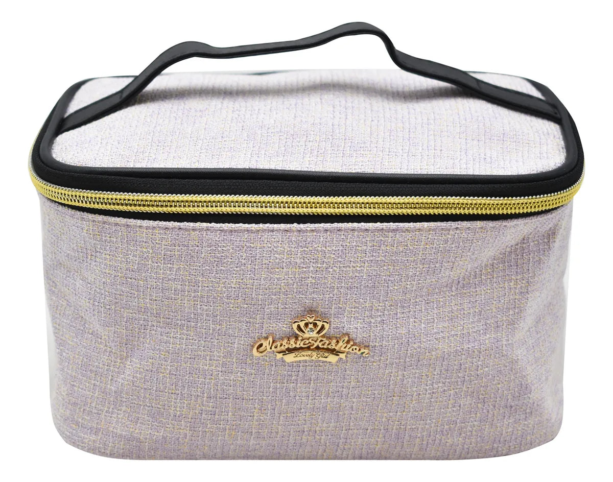 Cosmetiquera De Poliéster Lila Ll23com038 Lila Liso
