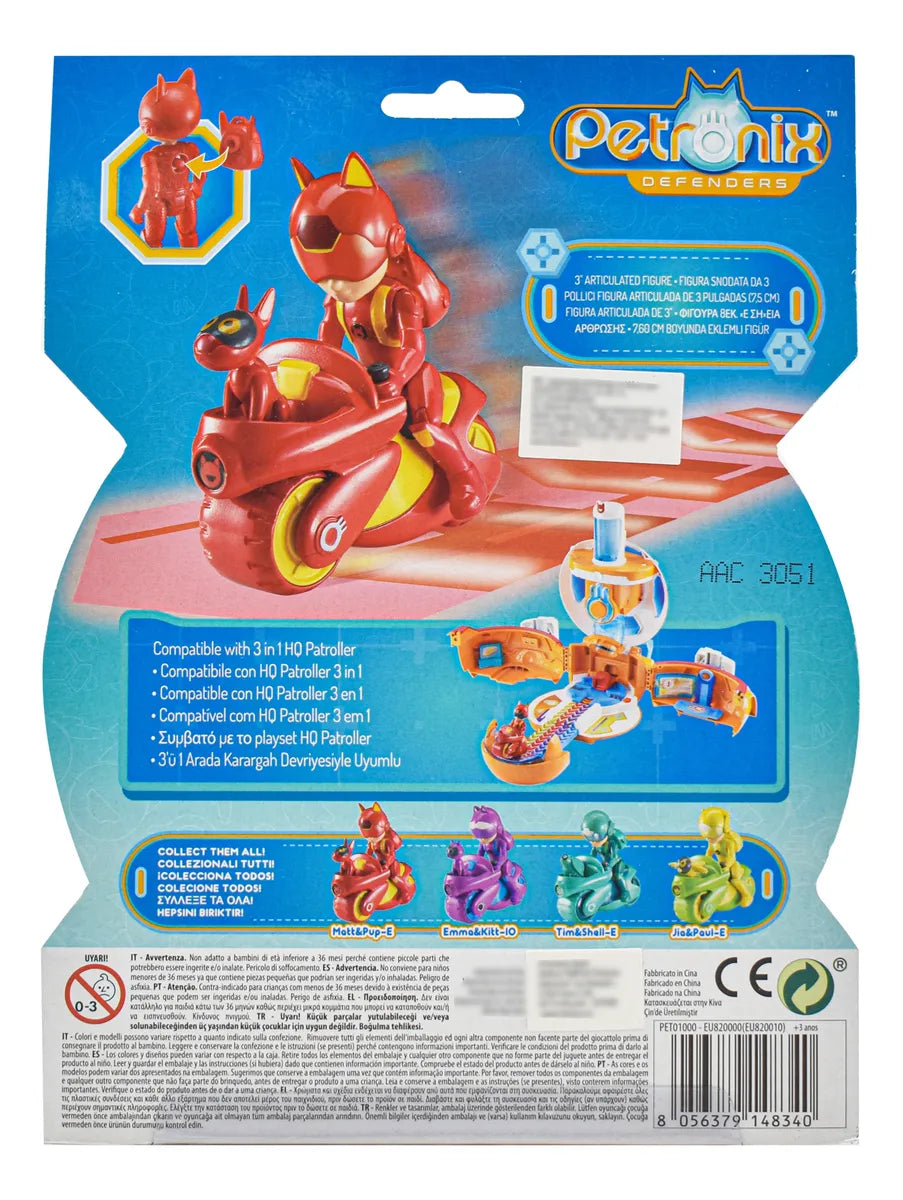 Petronix Defenders Matts Pet Mobile Y Pup-e Figura 7cm Alpha