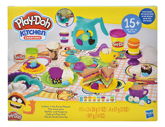 Play Doh Kitchen Creations Cafe Y Te 397g Hasbro Multicolor