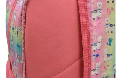 Mochila Kit 3 Pz Llama Smile Primaria Ll20bpi06 Detalle Rosa 3d