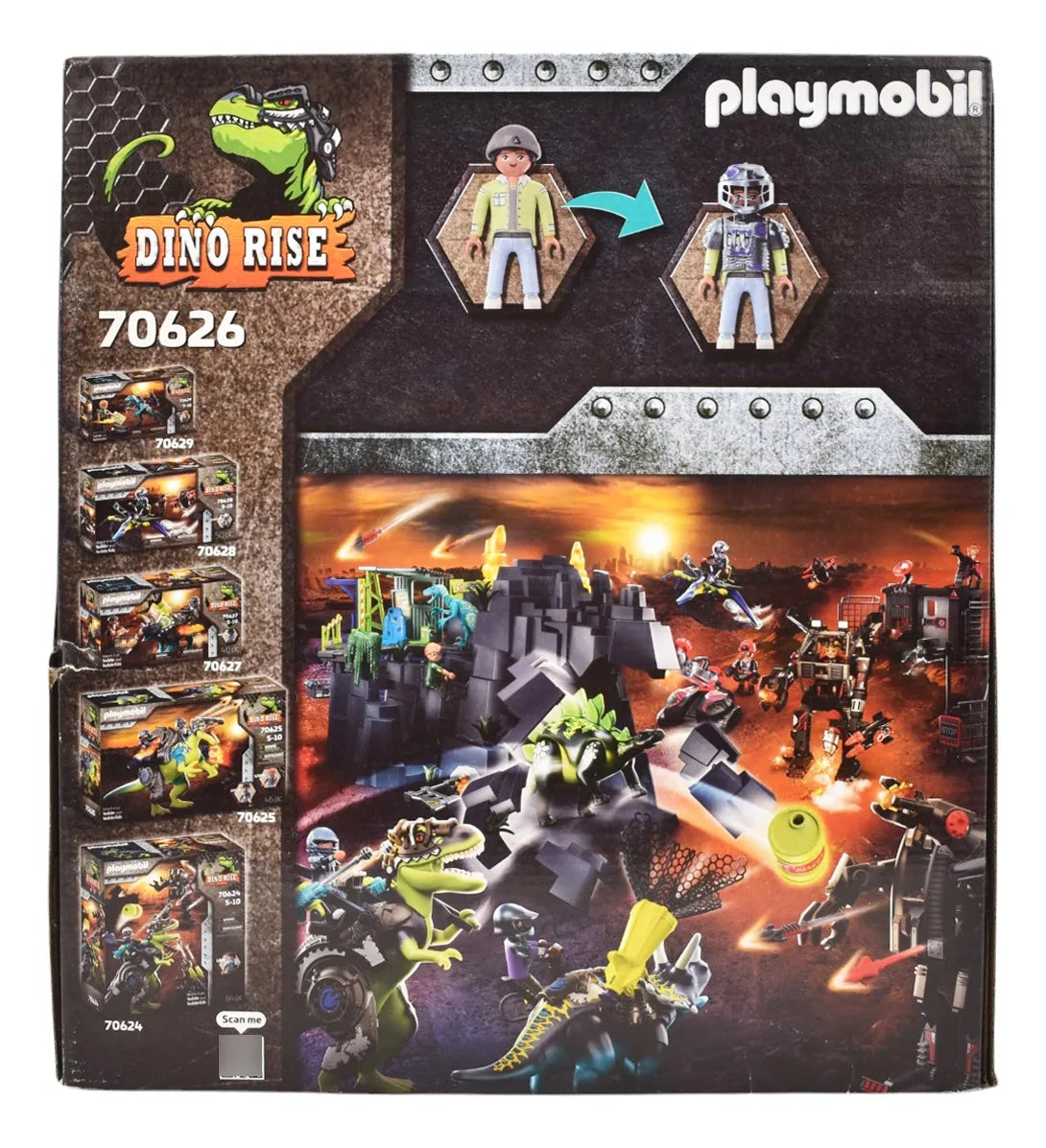 Playmobil Dino Rise 73pz Defensa Del Luchador 70626 Da 73 Dino Rise