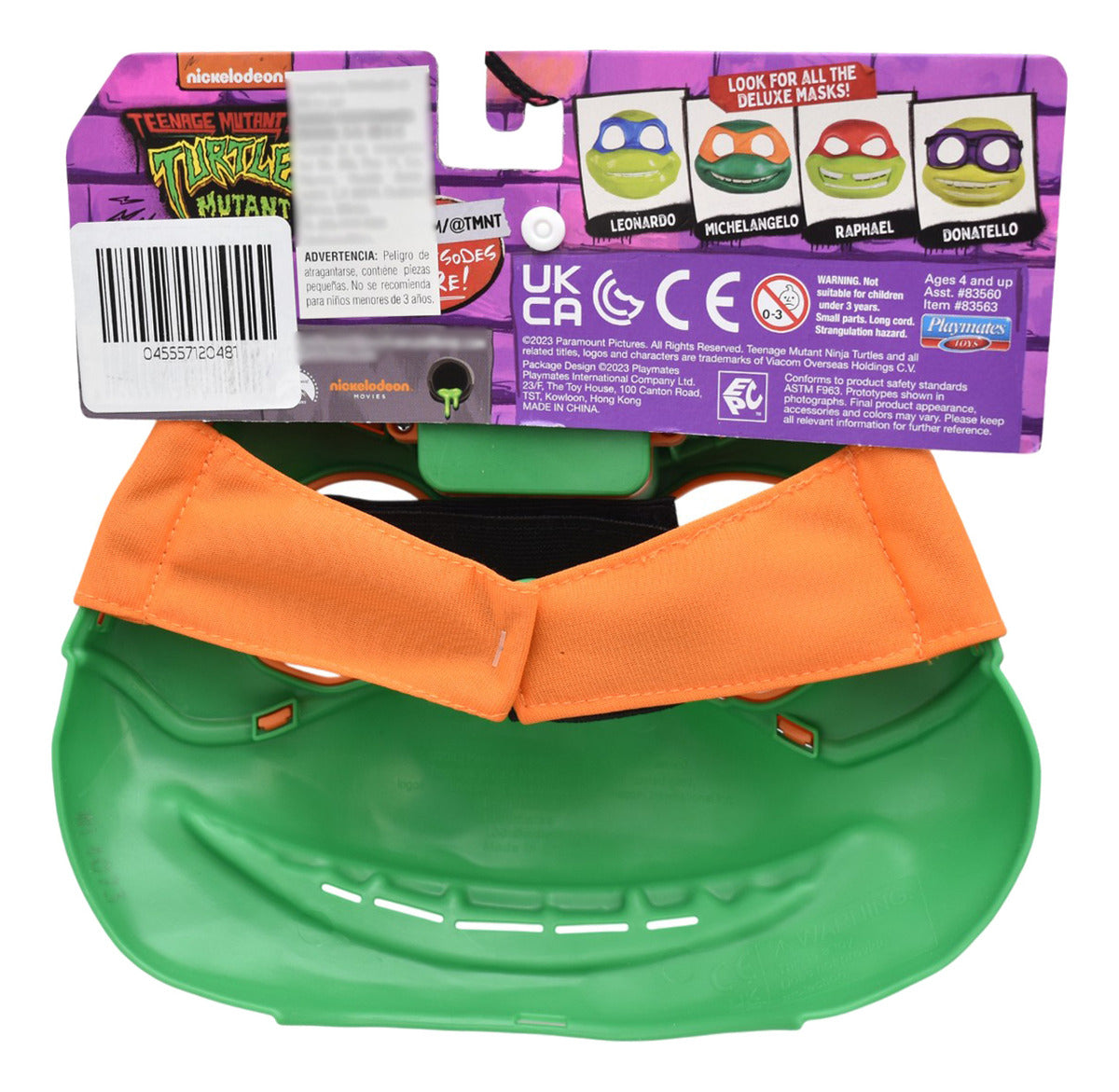 Tortugas Ninja Role Play Mask Pack 4 Mascaras Playmates Verde Tortugas Ninja