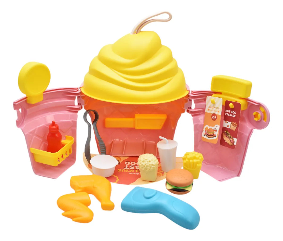 Kit De Cocina Con Forma De Cono De Nieve 3 En 1 688-209a Amarillo