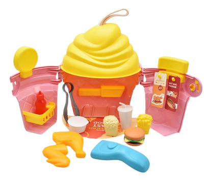 Kit De Cocina Con Forma De Cono De Nieve 3 En 1 688-209a Amarillo