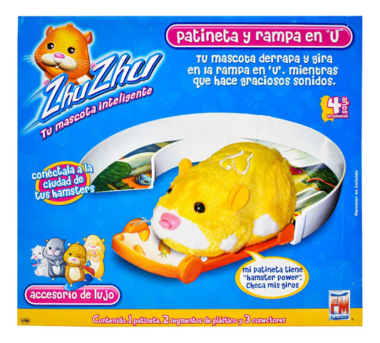 Zhu Zhu Patineta Y Rampa En U Zanahorias Fotorama Azul