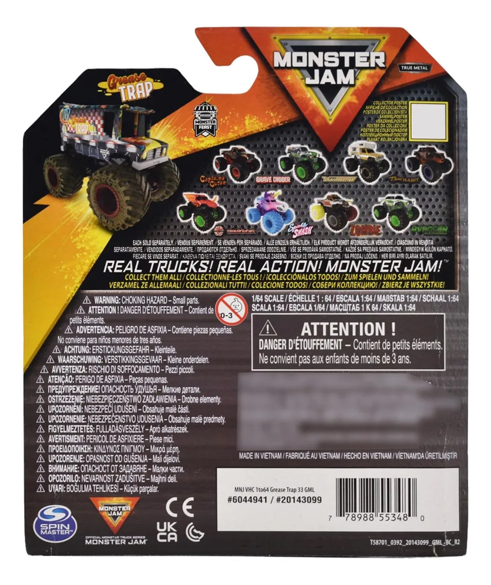 Monster Jam Pack 6 Vehiculos Serie 33 #2 Spin Master Multicolor