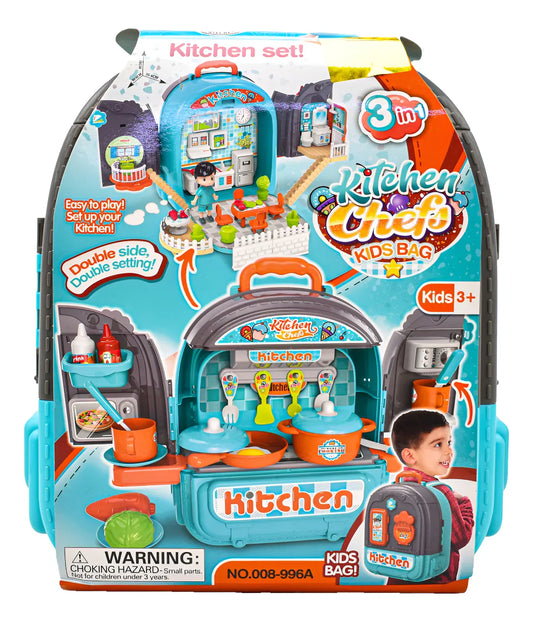 Maletin De Cocina 3 En 1 Kitchen Chefs Kids Bag 008-996a Multicolor