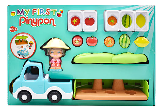My First Pinypon Huerto Vehículo Y Granjera Famosa Multicolor