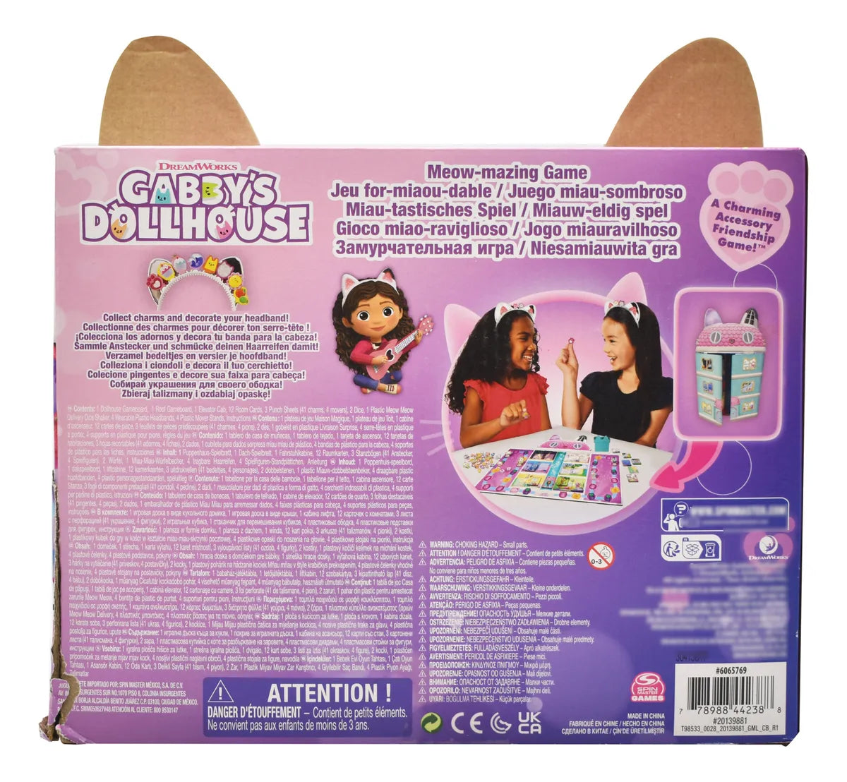 Gabbys Dollhouse Miau Sombroso Juego De Mesa Spin Master Cd
