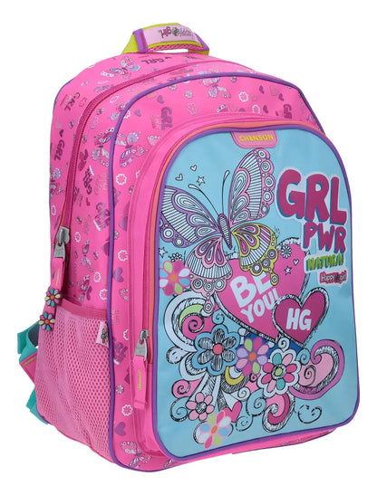 Mochila Y Lonchera Girl Power Be You Hg Primaria Chenson Rosa Chicle Estampado