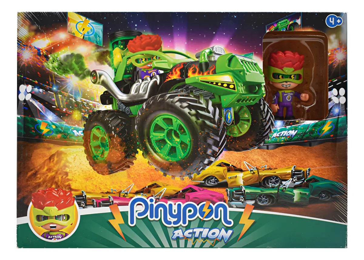 Pinypon Action Bigfoot Con Figura Famosa Cd Verde