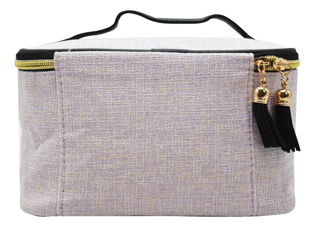 Cosmetiquera De Poliéster Lila Ll23com038 Lila Liso