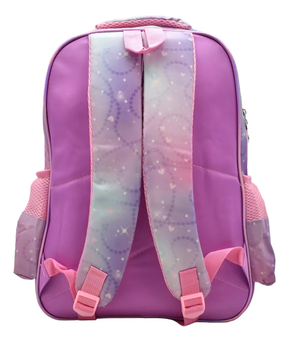 Mochila Unicornio Magical Kit 3pz Primaria Ll24bpp529 Lila 3d