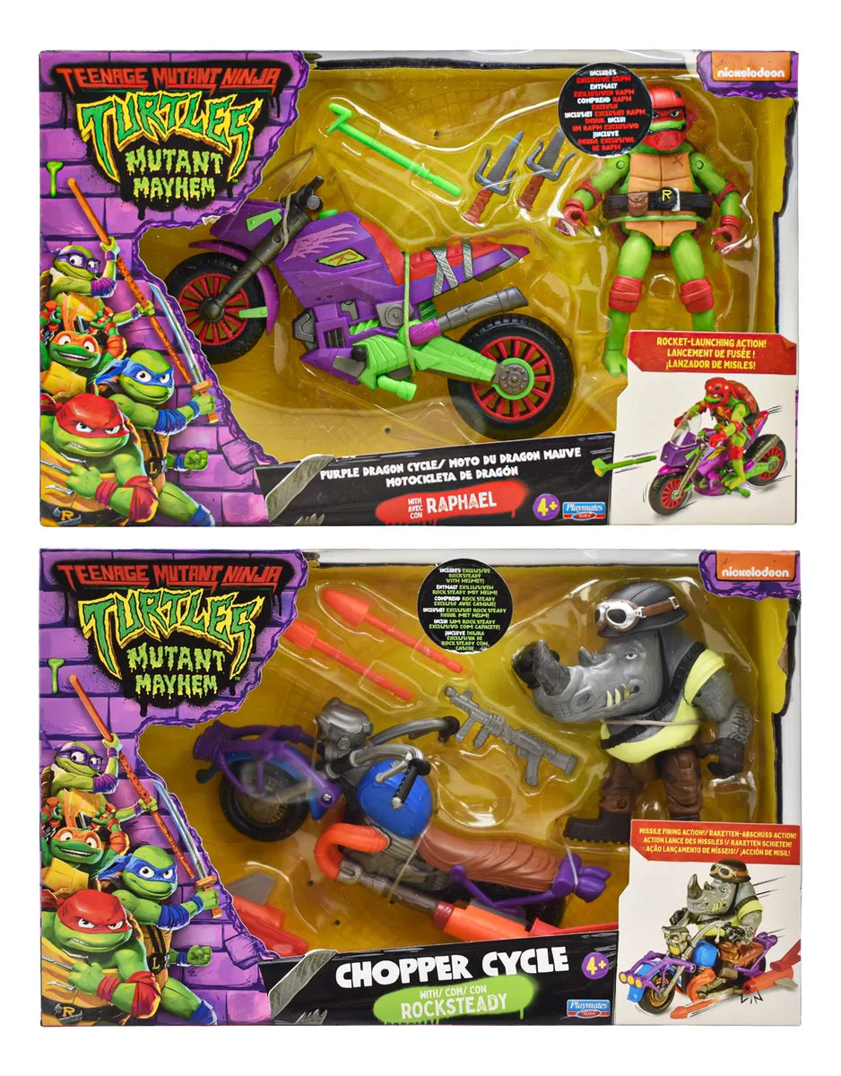 Tortugas Ninja Mayhem Pack 14 Figuras Y 4 Mascaras Playmates